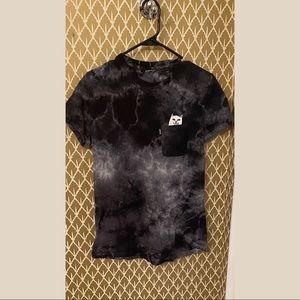 ✨RIPNDIP✨ Lord Nermal Black Smoke Tie-Dye T-Shirt